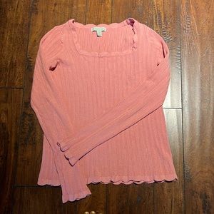 Ryegrass Pink Sweater Size Small